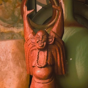 Carved Wooden Buddha Statue