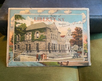 Liberty NY Souvenir Postcard Folder