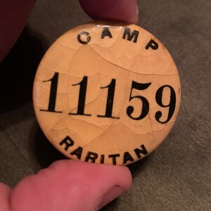 Camp Raritan World War I pin
