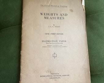 Weights and Measurements Instruction Manual