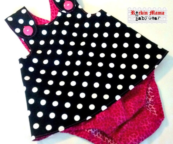 polka dot pinafore