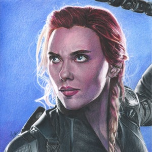 Scarlett Johansson 8x10 SIGNED REPRINT Poster Black Widow Marvel