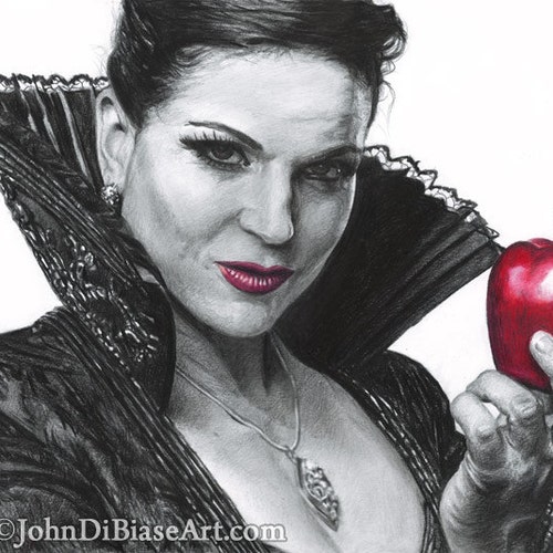 Abandonment Recommendation Become Drawing Print of Lana Parrilla as Regina Mills / Evil Queen in - Etsy Abandonment Recommendation Become Drawing Print of Lana Parrilla as Regina Mills / Evil Queen in - Etsy