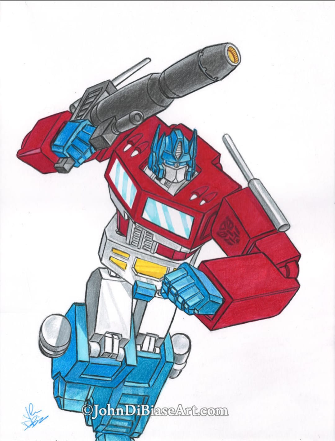 How to Draw Optimus Prime Transformers