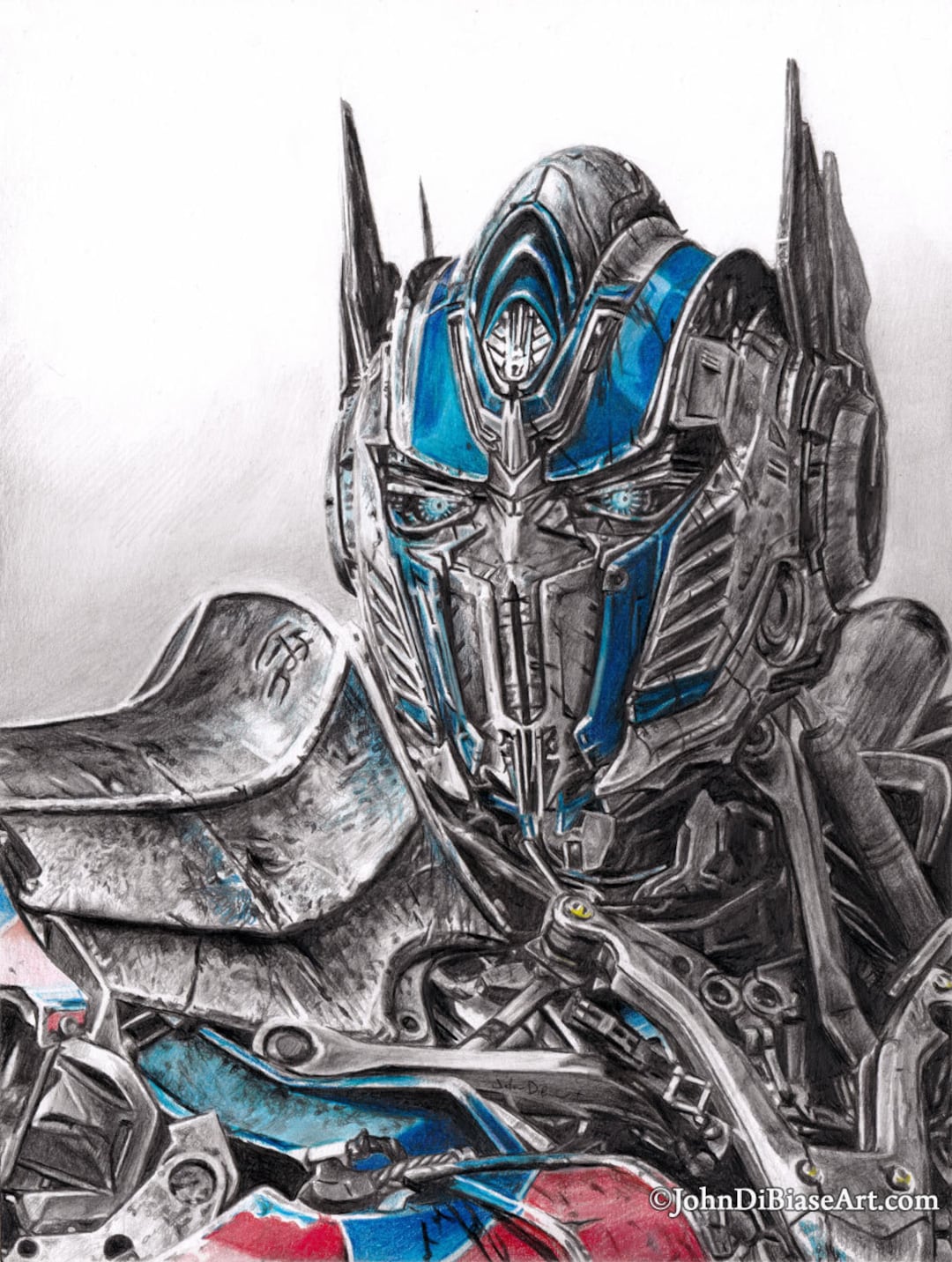 Buy Drawing Print of Optimus Prime From Transformers Age of Online in  India  Etsy