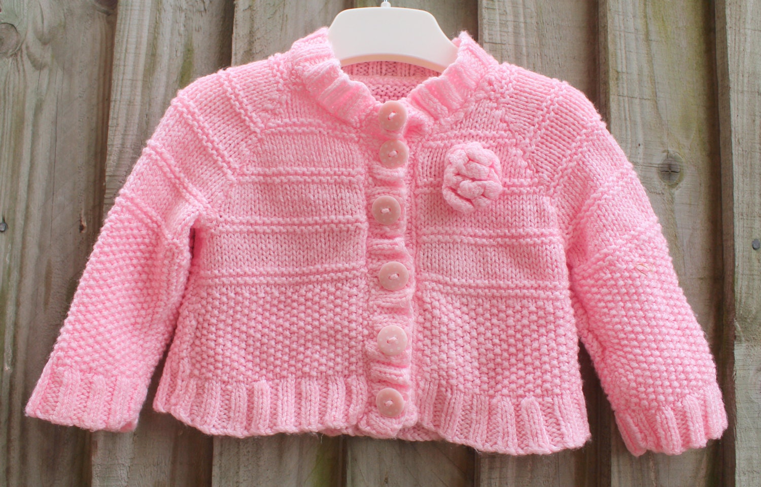 Hand Knitted Baby Cardigan Hand Knitted Baby Sweater. Hand Etsy