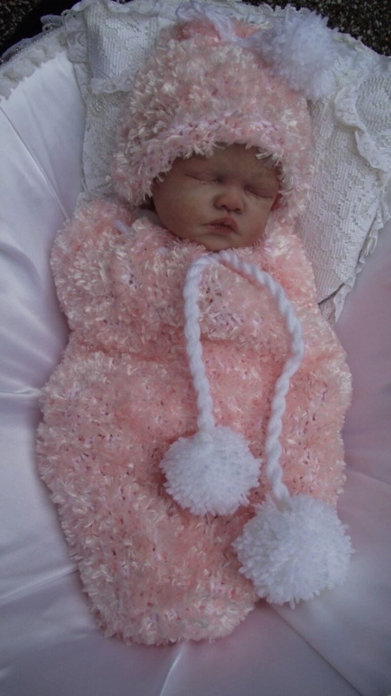 Baby doll reborn knitting pattern for chunky cocoon papoose Etsy