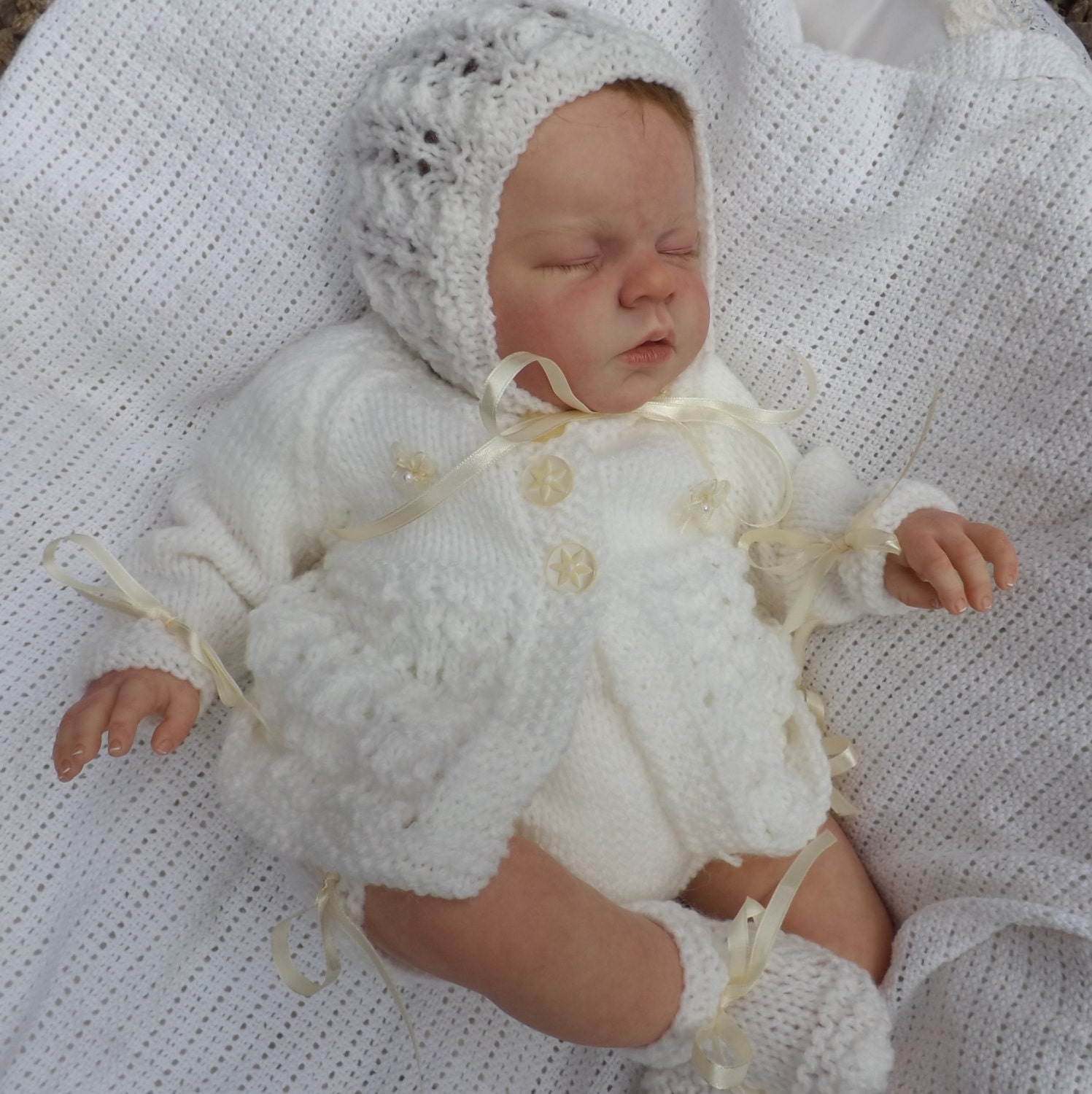 Knitting pattern for baby or reborn knitting pattern size Etsy