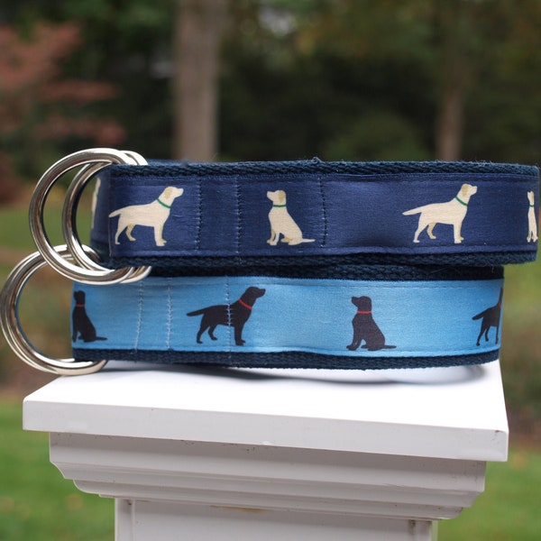 Labrador Belt for YOUNGER Boys / Labrador Retriever / Yellow Lab / Black Lab / Lab Belt / Dog Belt / Boys Pant Sizes 2T/3T  to 16/18