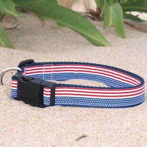 American Flag Dog Collar / Flag Collar / Patriotic Collar / Fourth of July Collar