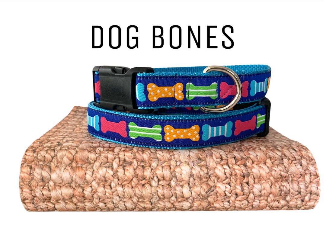 Dog Bone Collar / Dog Treat Collar / Preppy Collar / Etsy