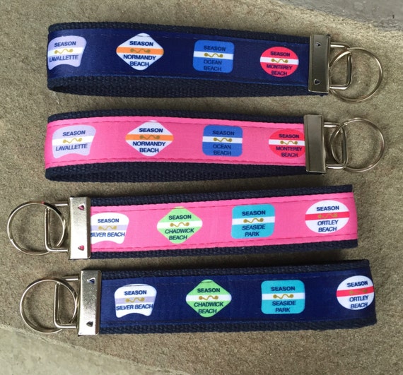 Lavallette Area Beach Badge Key Wristlet Jersey Shore Normandy
