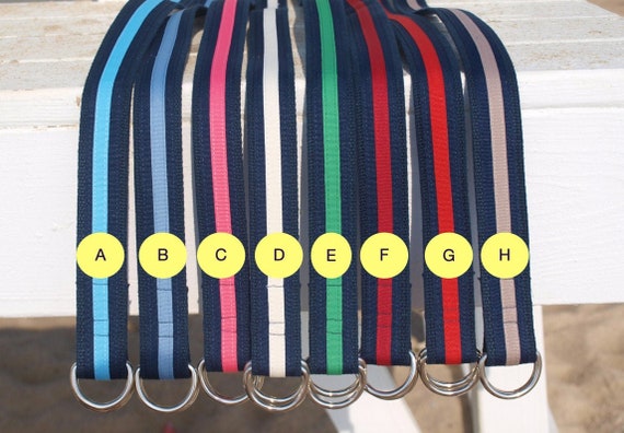 Striped Ribbon Belts Stripe Belt for Men Collegiate Striped Belts Gifts for Men Belt for Men Gifts for Dad Pant Sizes 30-54