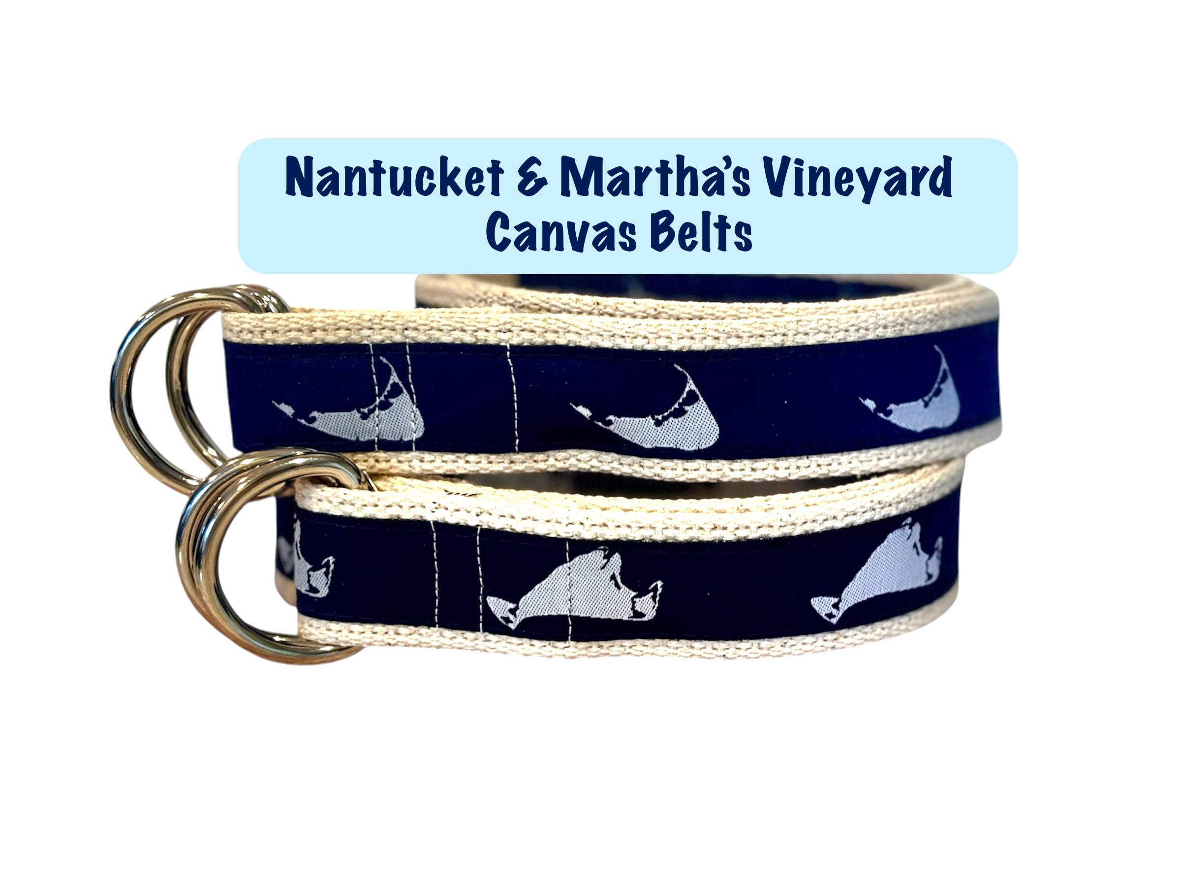 Nantucket Floral Ribbon Belt Nantucket Island Ribbon D-Ring Belt main image 4