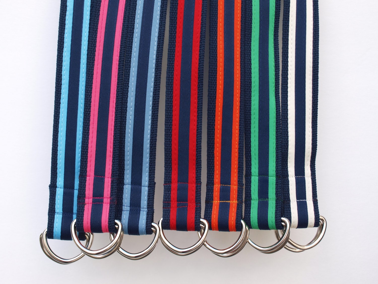 Striped Belts for YOUNGER Boys / Collegiate Stripes / Canvas - Etsy