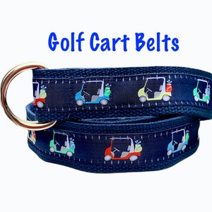 Golf Belt for Men / Golf Cart Belt / Golf Clubs / Golfing Belt / Fathers Day Gift / Golfer Gift / Big and Tall Belts / Mens Pant Size 30-60+