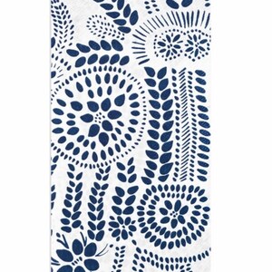 Decoupage Guest Towel - Marimekko Nasia White / Blue Guest towels / Blue and White Paper Guest towels/ Set of 3 Guest Towels /Dinner Napkins