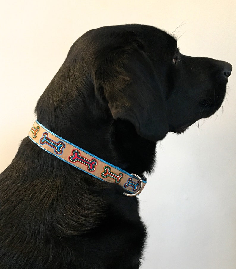SALE Dog Bone Collar / Dog Treat Collar / Brown Collar / Etsy