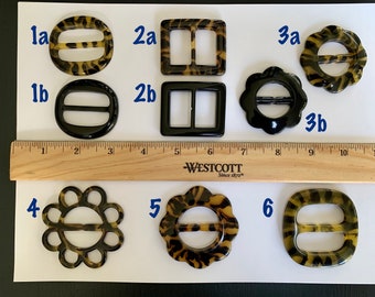 Acrylic Belt Buckles / Various Shapes /Belt Buckle / Buckle for Handbag / Buckle for Belt / Vintage Buckle / Ladies Belt Buckle/ Ribbon Belt