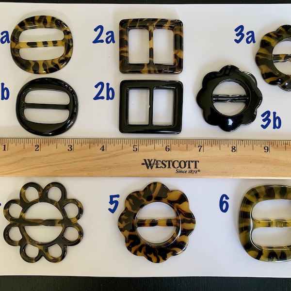 Acrylic Belt Buckles / Various Shapes /Belt Buckle / Buckle for Handbag / Buckle for Belt / Vintage Buckle / Ladies Belt Buckle/ Ribbon Belt