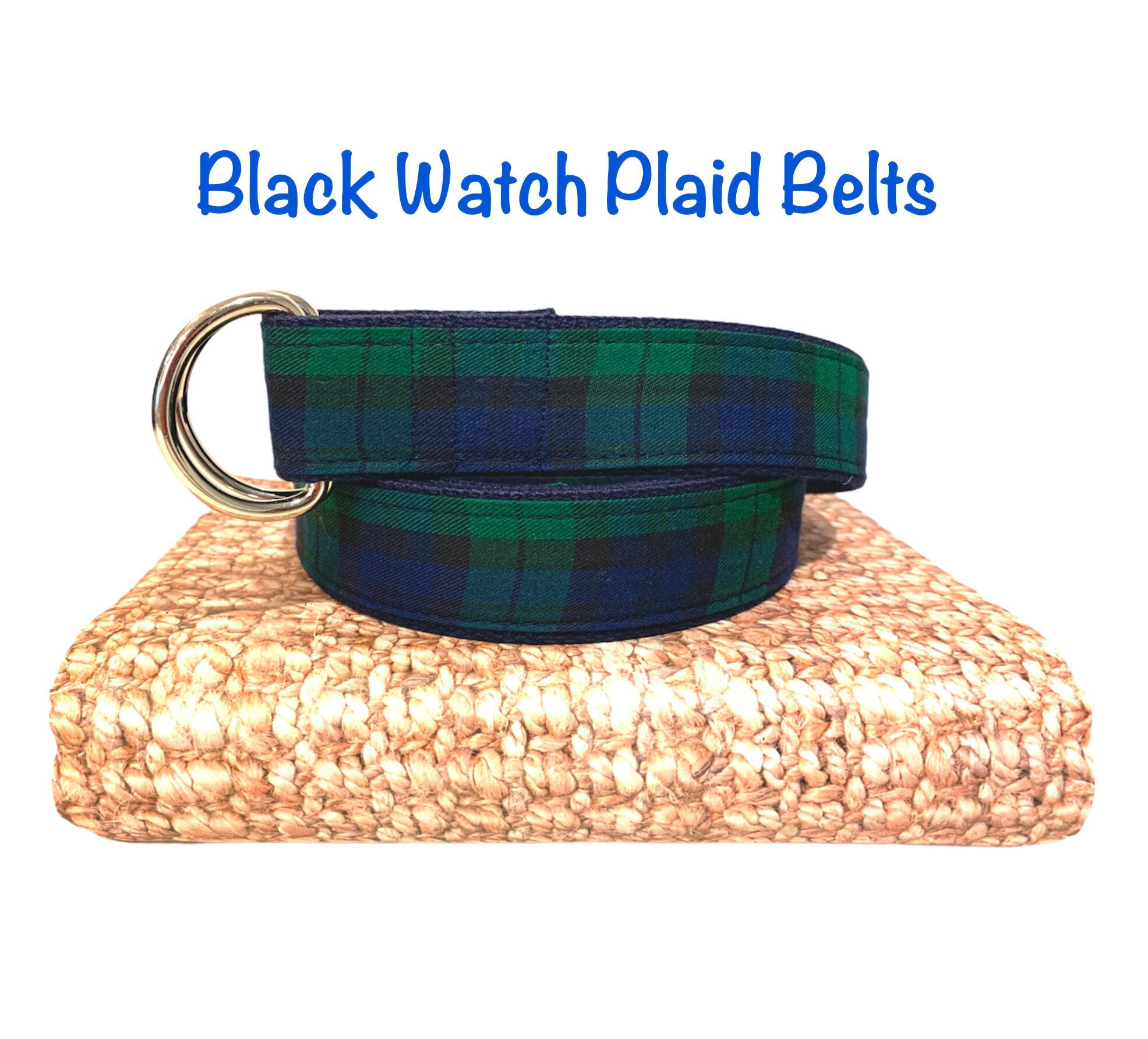 Black watch plaid dog collar 2025