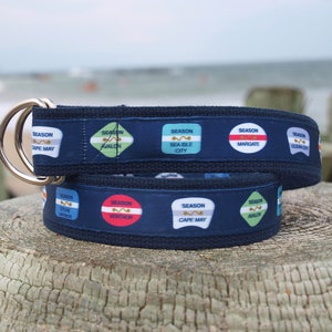 Stone Harbor Area Beach Badge Belt / Stone Harbor / Avalon / Sea Isle City / Cape May / Ocean City / Ventnor / Margate / Longport  32 - 60