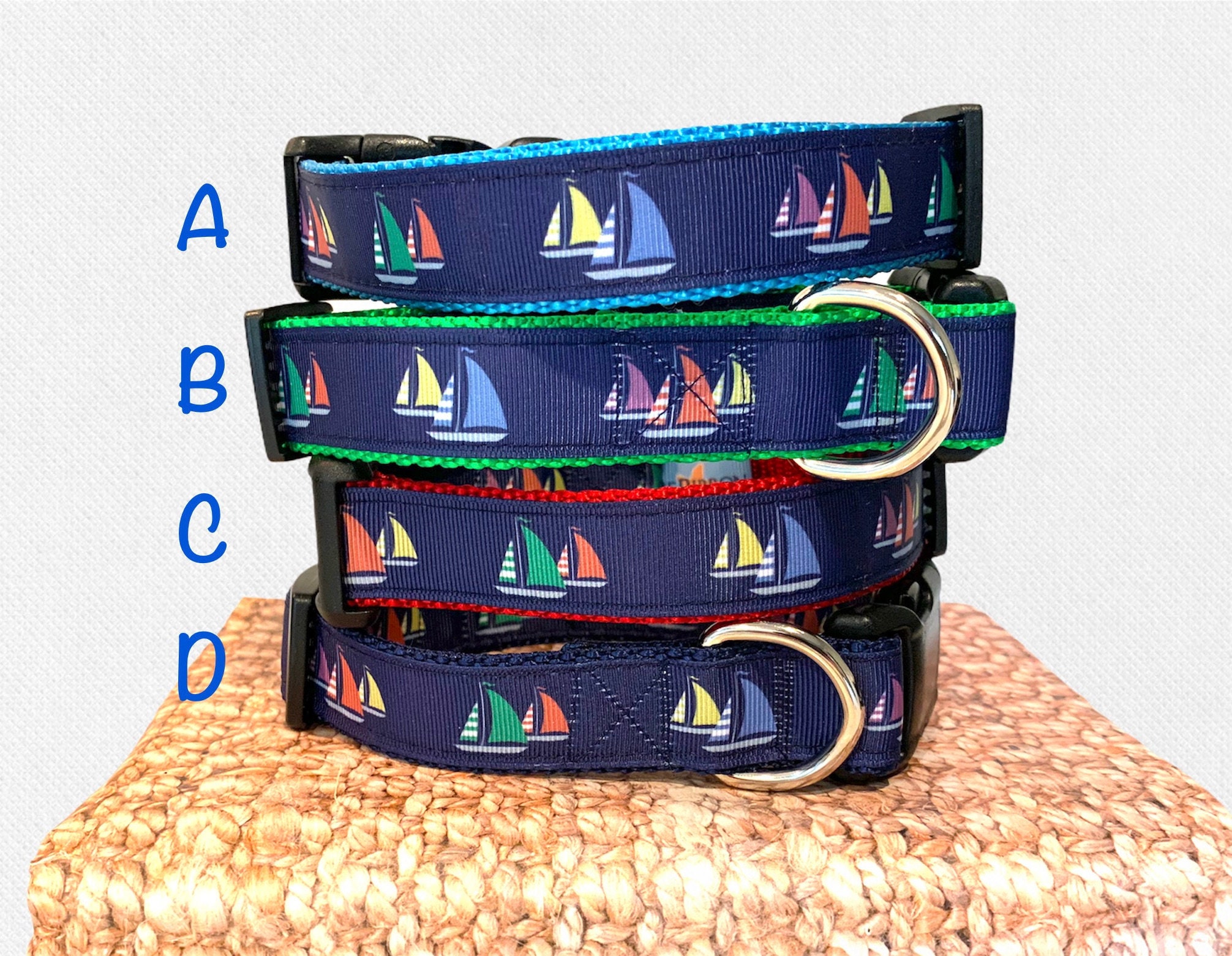 Sailboat Collar / Sailboats / Nautical Collar / Boating Collar Etsy