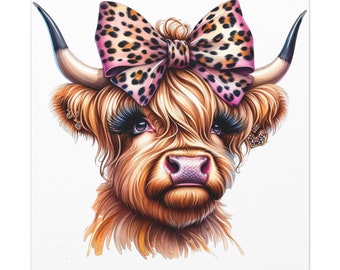Highland cow Canvas Gallery Wraps