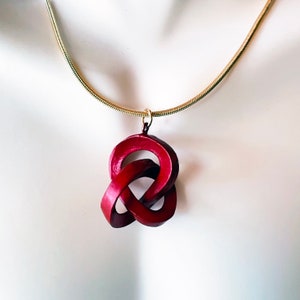 Ruby Wearable Sculpture Pendant | 3D Print | Original Sculpture