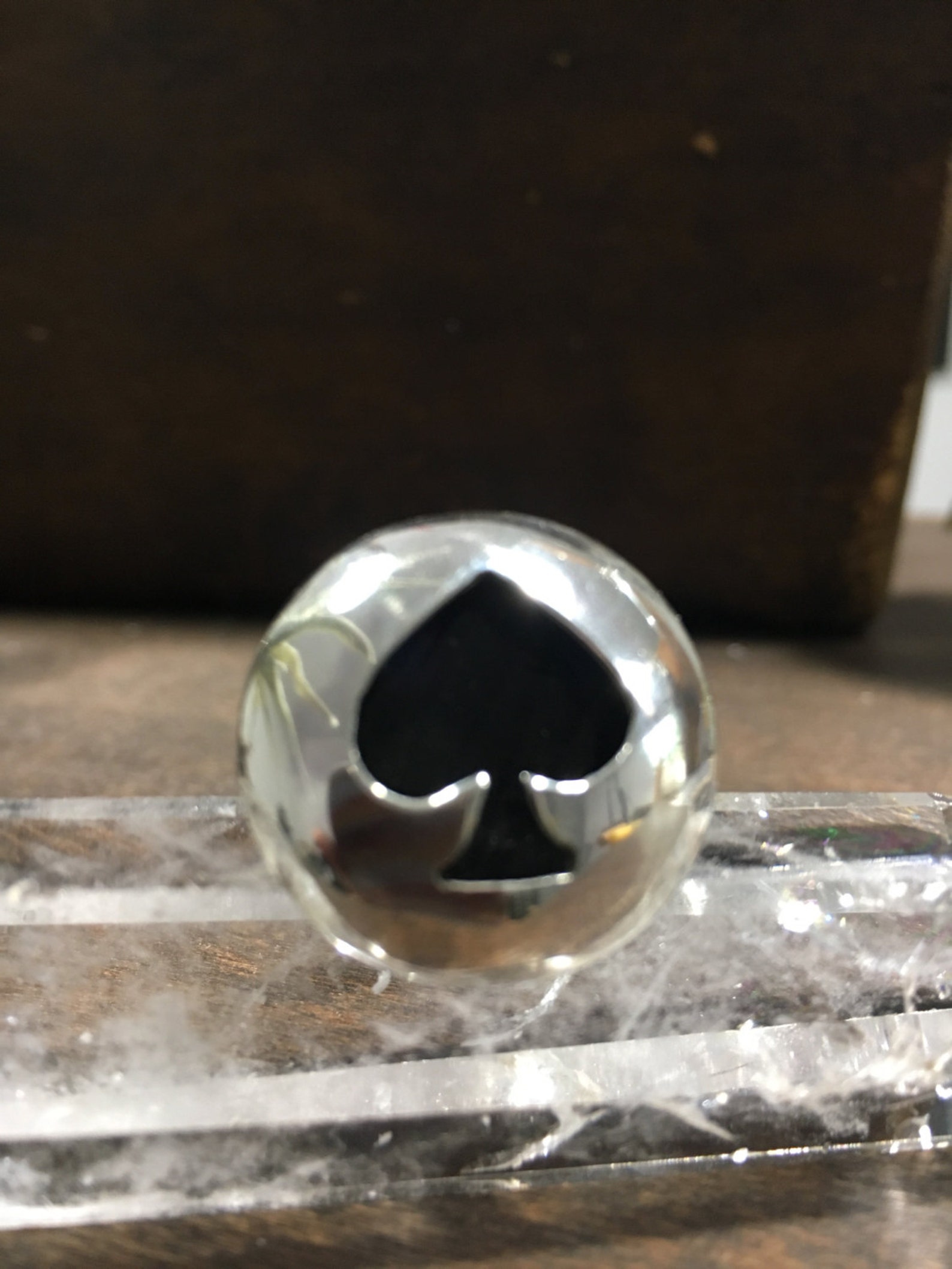 Ace of Spades Silver Ring Motorhead Jewelry Spade Ring Etsy