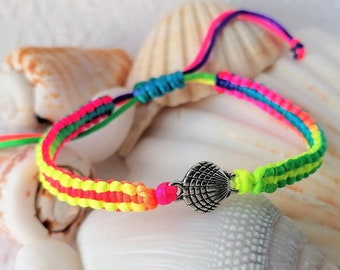 Camino de Santiago Bracelet Scallop Shell Camino Bracelet Scallop Shell Woven Multicolour Bracelet Braided Bracelet Pilgrim's Bracelet