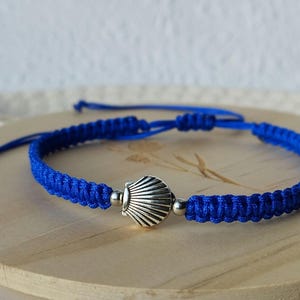 Bracciale macramè Camino de Santiago con conchiglia