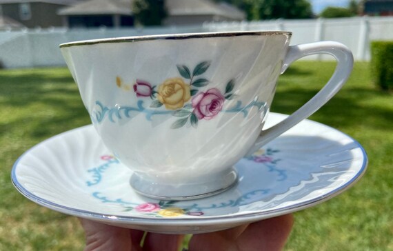Vintage Haley Bone China  Tea Cup - Floral Design