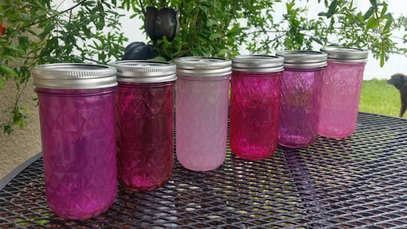 12oz Quilted Ball Mason Jar Sippy Cup - CHOOSE YOUR PINK -  Bachelorette Party - Baby Showers - Weddings Welcome- Mason Jar Gifts