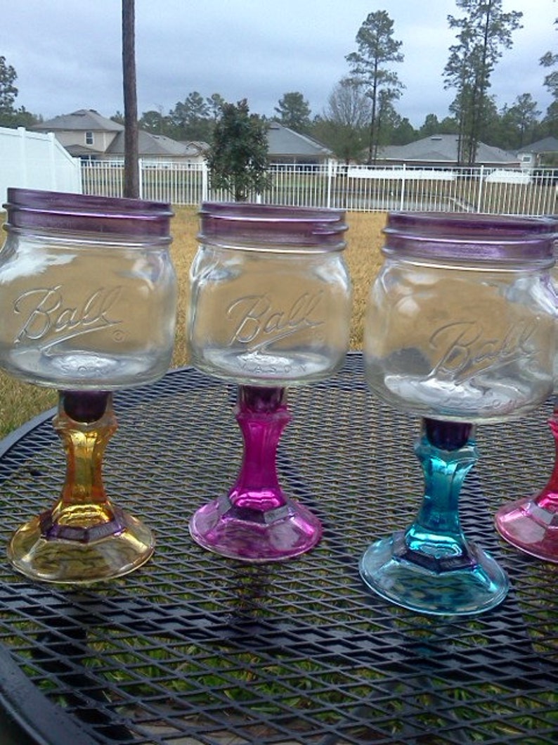 Ball Mason Jar Margarita or Sangria Glass 16oz Square Elite Etsy