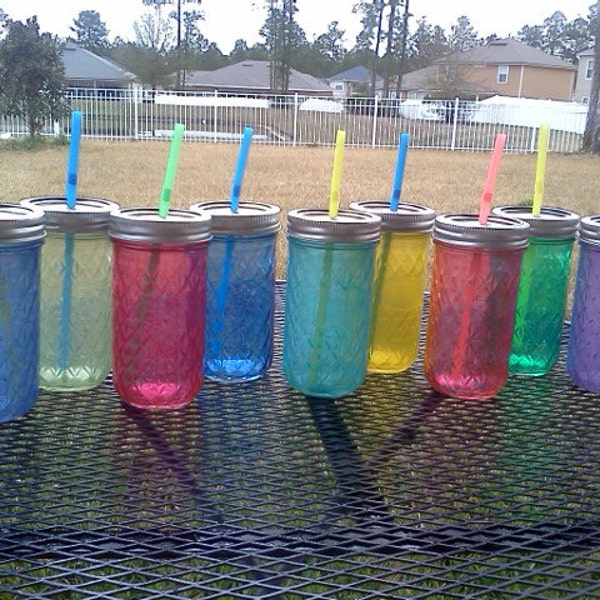 Quilted Ball Mason Jar Tumblers – Bachelorette, Shower Favors
