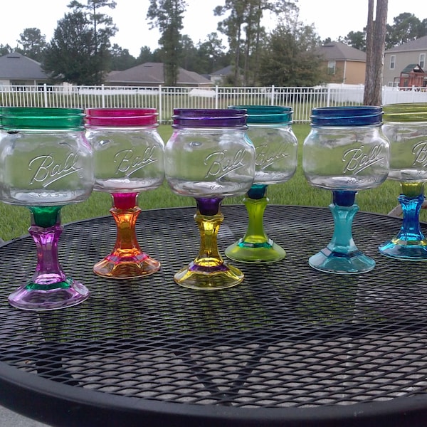 Painted Margarita Glasses Etsy