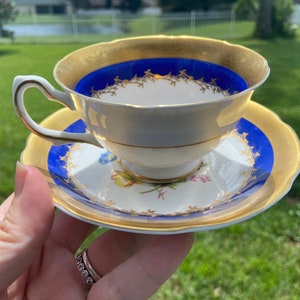 Vintage Royal Grafton  Floral Tea Cup and Saucer Set -  English Tea Party - beautiful set