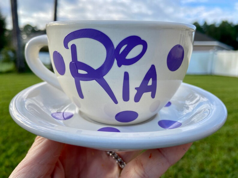 disney tea cup and saucer set