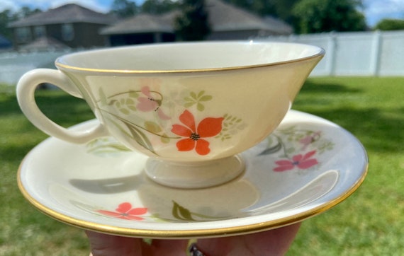Vintage Lenox Special Spring Tea Cup and Saucer Set - Rare Design and limited