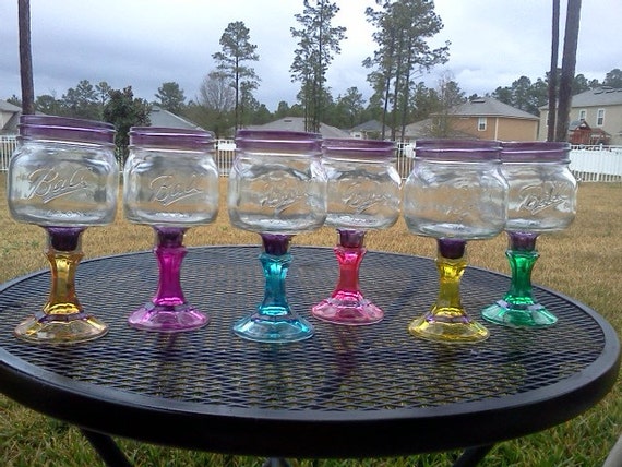 Mason Jar Margarita or Sangria Glass - 16oz Square Elite - - Bachelorette - Wedding Party Glasses