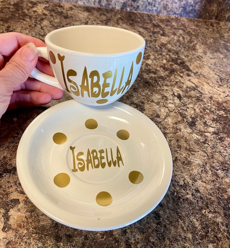 disney tea cup and saucer set