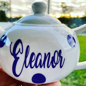 Personalized Tea Pot - 10oz Tea Pot - Choose Name and color
