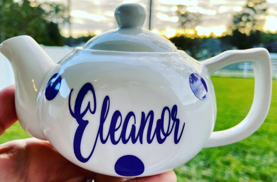Personalized Tea Pot - 10oz Tea Pot - Choose Name and color