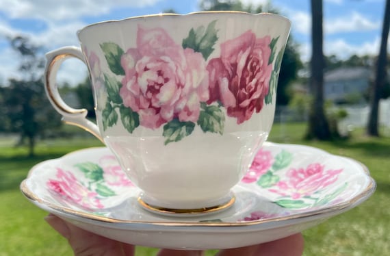 Vintage Rose Lady Margarett Tea Cup and Saucer Set. Great for tea party.