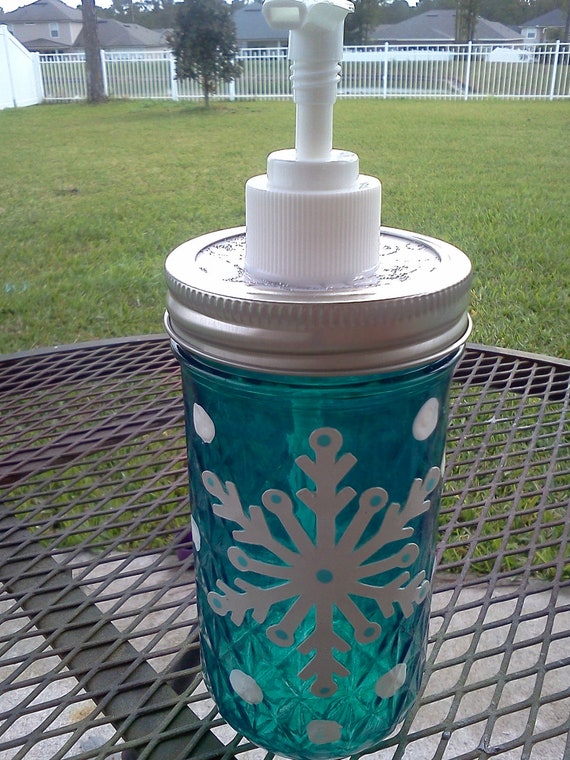 snowflake soap dispenser