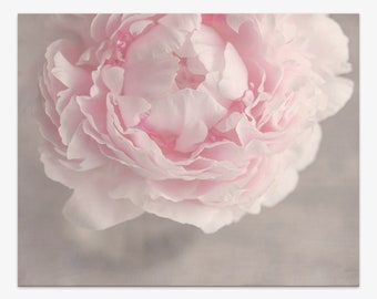 Pink Peony Flower Wall Art Print | Pink Nursery Wall Decor | Floral Photography Print for Her| Sizes 8"x10" to 24"x30" | "Refined"