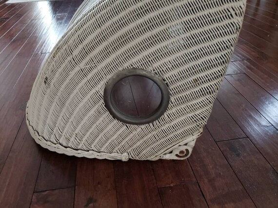 2 antique baby buggy windows, circle windows, Bugg