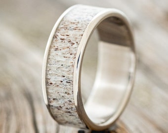 The "Rainier" - Antler Wedding Band - Staghead Designs