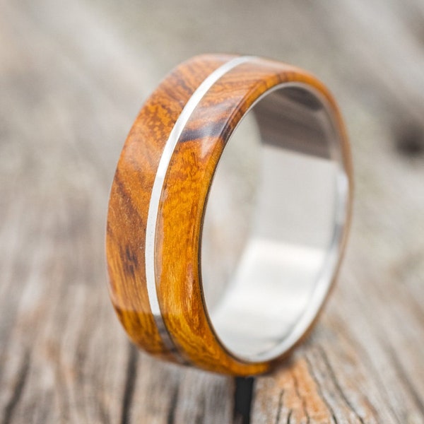 The "Golden" - Ironwood Wedding Band - Staghead Designs